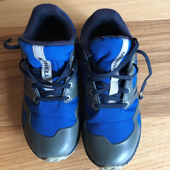 Merrell Kids Blue and Gray Sneakers - Picture 1 of 7
